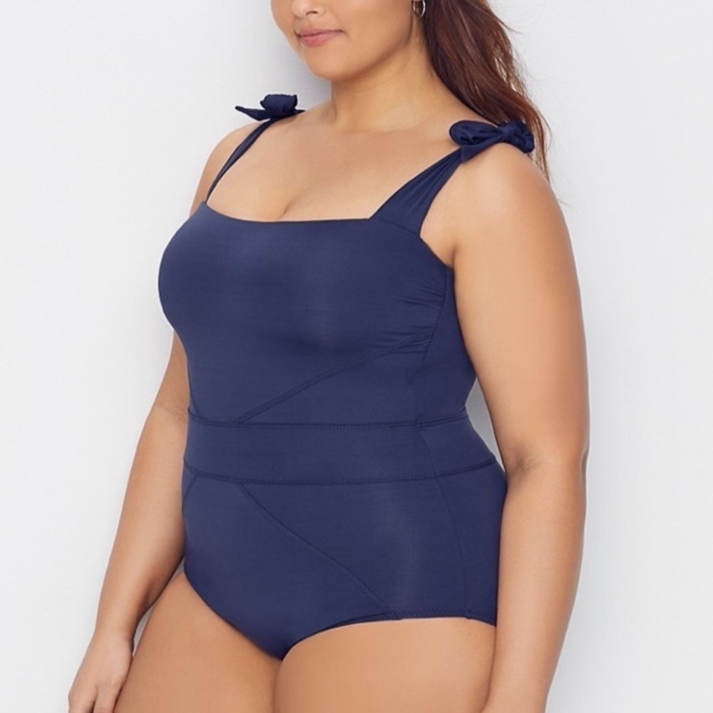 Becca Navy Color Code One Piece Swimsuit - Picture 2 of 10